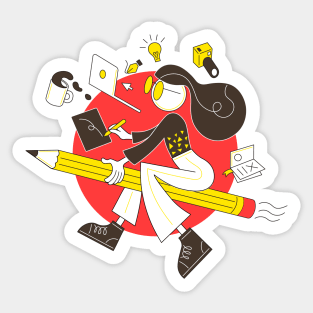 Witch Designer Sticker